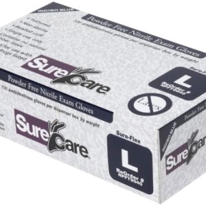 SureCare Indigo Blue Nitrile EMS Gloves — Case of 1,000