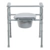 3-in-1 Commode Chair McKesson Fixed Arms Steel Frame Back Bar 13-1/2 Inch Seat Width 350 lbs. Weight Capacity