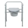 3-in-1 Commode Chair McKesson Fixed Arms Steel Frame Back Bar 13-1/2 Inch Seat Width 350 lbs. Weight Capacity - Image 7