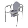 3-in-1 Commode Chair McKesson Fixed Arms Steel Frame Back Bar 13-1/2 Inch Seat Width 350 lbs. Weight Capacity - Image 3