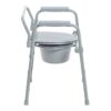 3-in-1 Commode Chair McKesson Fixed Arms Steel Frame Back Bar 13-1/2 Inch Seat Width 350 lbs. Weight Capacity - Image 2