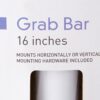 Wall Grab Bar McKesson White Steel - Image 13