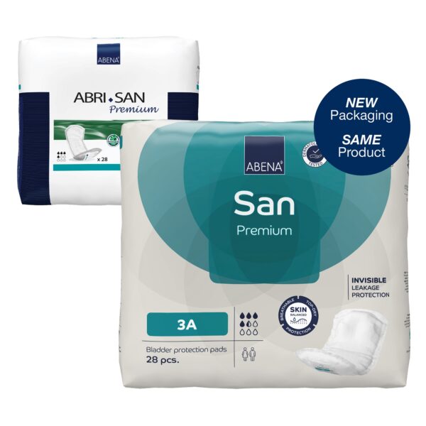Bladder Control Pad Abena® San Premium 4.3 X 12.9 Inch Moderate Absorbency Fluff / Polymer Core Size 3A - Image 5