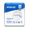 Unisex Adult Absorbent Underwear Attends® Care Pull On with Tear Away Seams X-Large Disposable Heavy Absorbency